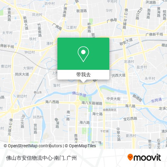 佛山市安信物流中心-南门地图