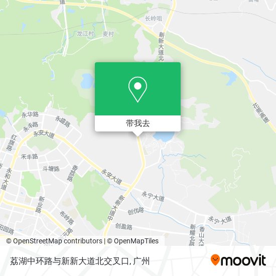 荔湖中环路与新新大道北交叉口地图