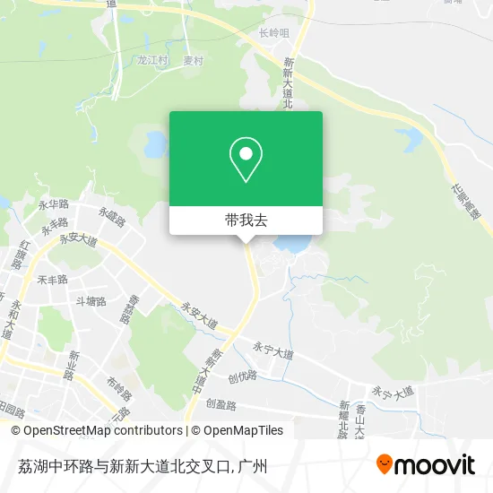 荔湖中环路与新新大道北交叉口地图