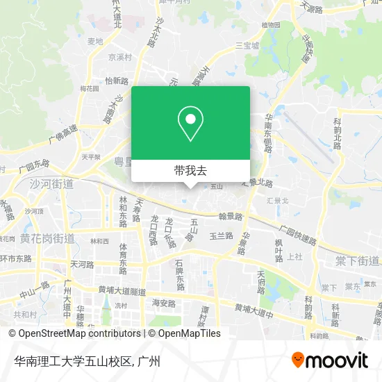 华南理工大学五山校区地图