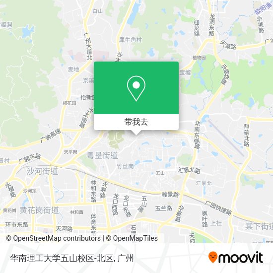 华南理工大学五山校区-北区地图