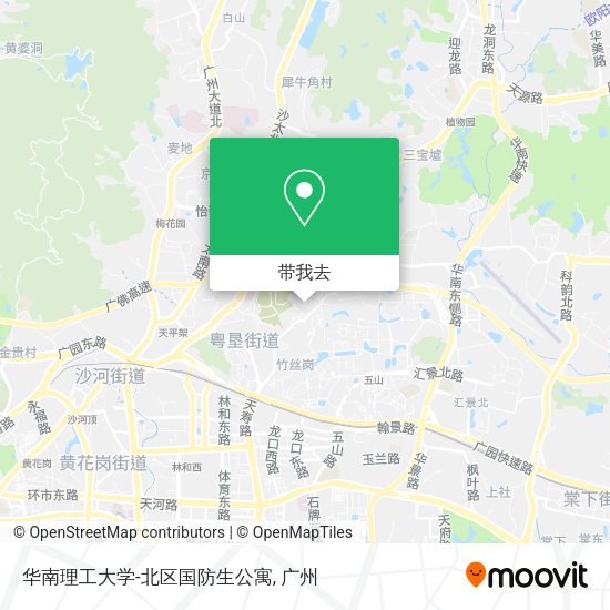 华南理工大学-北区国防生公寓地图