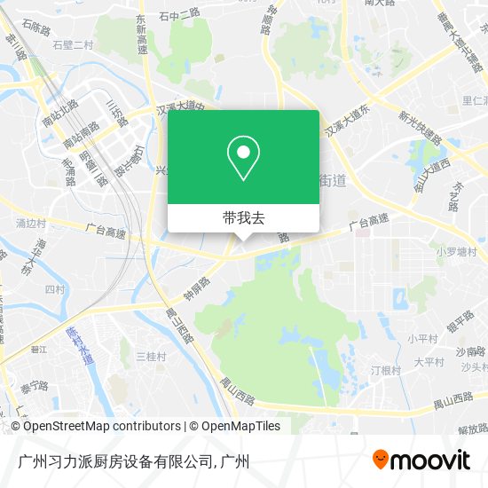广州习力派厨房设备有限公司地图