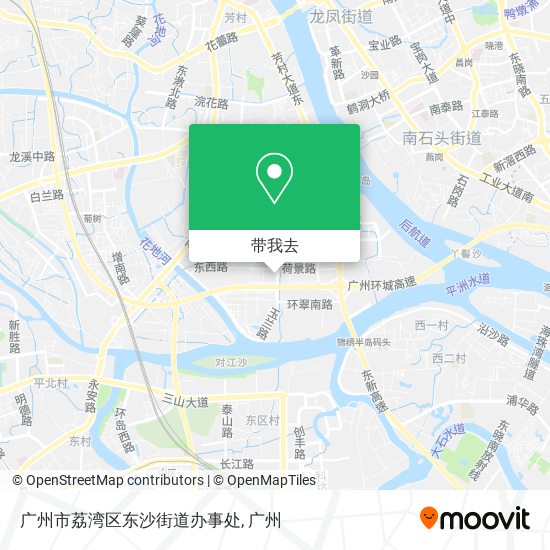 广州市荔湾区东沙街道办事处地图
