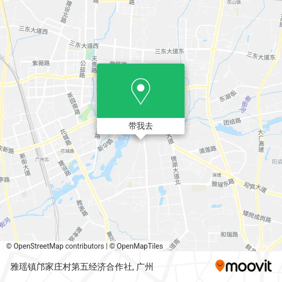 雅瑶镇邝家庄村第五经济合作社地图