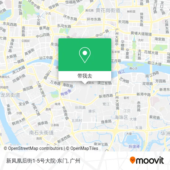 新凤凰后街1-5号大院-东门地图