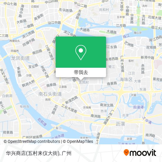 华兴商店(五村来仪大街)地图
