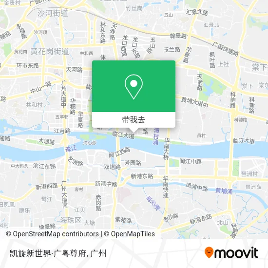 凯旋新世界·广粤尊府地图