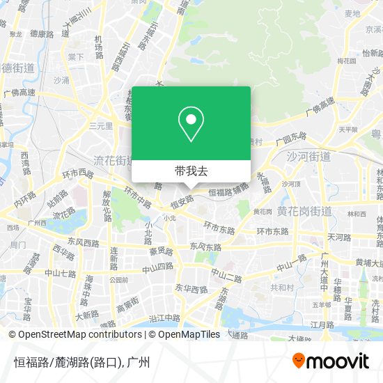 恒福路/麓湖路(路口)地图
