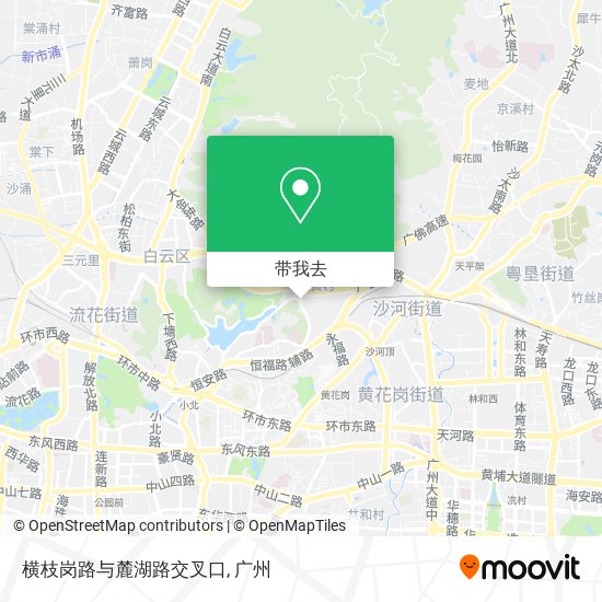 横枝岗路与麓湖路交叉口地图