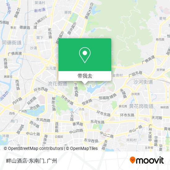 畔山酒店-东南门地图