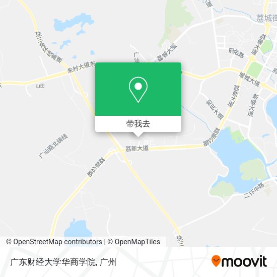 广东财经大学华商学院地图