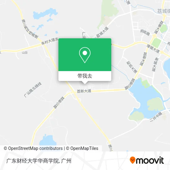广东财经大学华商学院地图