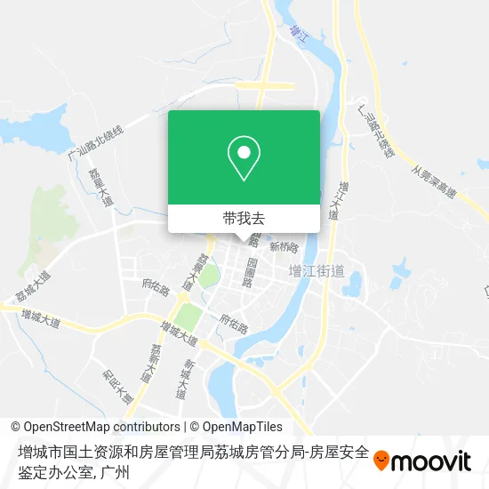 增城市国土资源和房屋管理局荔城房管分局-房屋安全鉴定办公室地图
