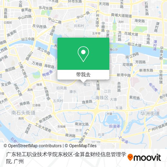 广东轻工职业技术学院东校区-金算盘财经信息管理学院地图