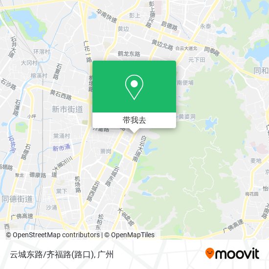 云城东路/齐福路(路口)地图