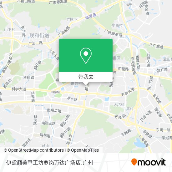 伊黛颜美甲工坊萝岗万达广场店地图