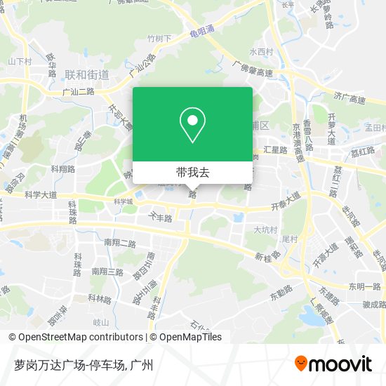 萝岗万达广场-停车场地图