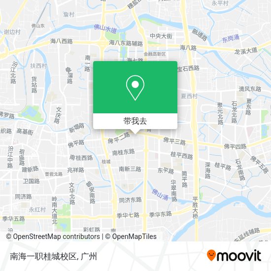 南海一职桂城校区地图