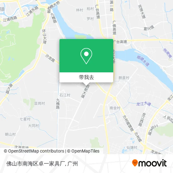 佛山市南海区卓一家具厂地图