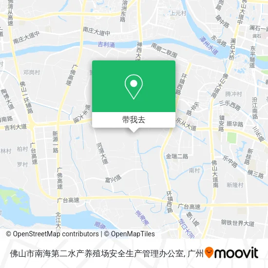佛山市南海第二水产养殖场安全生产管理办公室地图