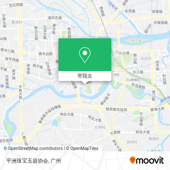 平洲珠宝玉器协会地图