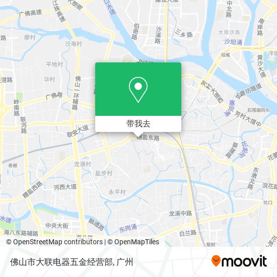 佛山市大联电器五金经营部地图
