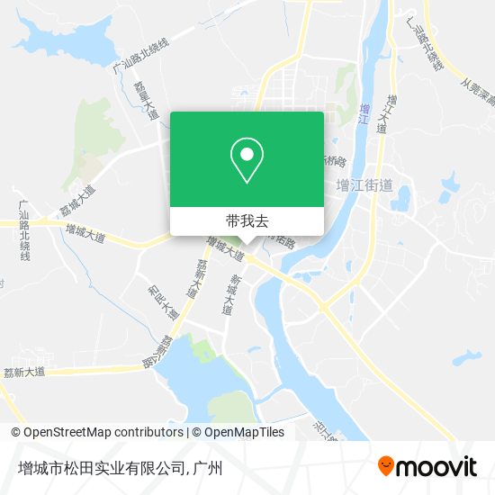 增城市松田实业有限公司地图