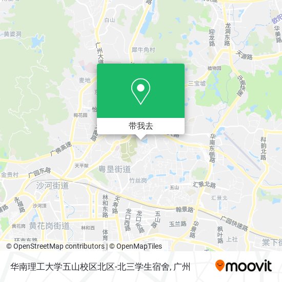 华南理工大学五山校区北区-北三学生宿舍地图