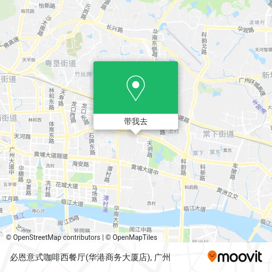 必恩意式咖啡西餐厅(华港商务大厦店)地图