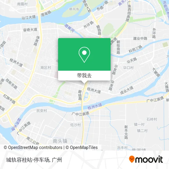 城轨容桂站-停车场地图