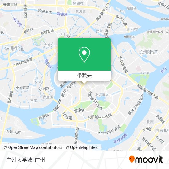 广州大学城地图