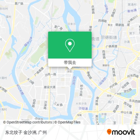 东北饺子 金沙洲地图