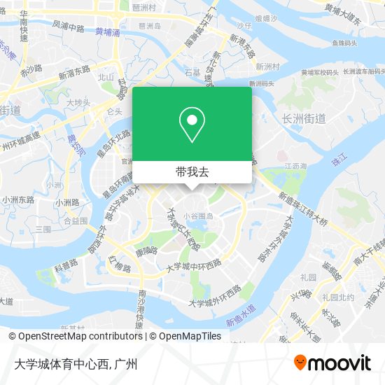 大学城体育中心西地图