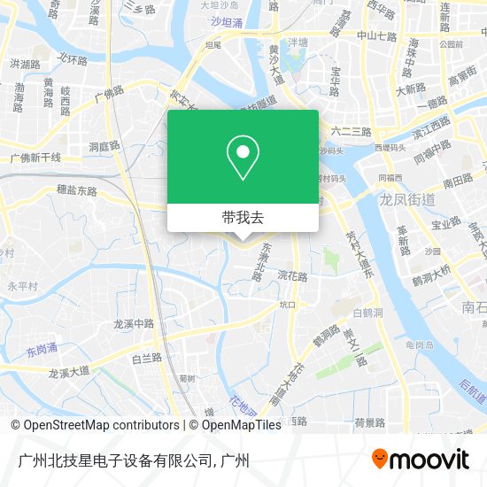 广州北技星电子设备有限公司地图
