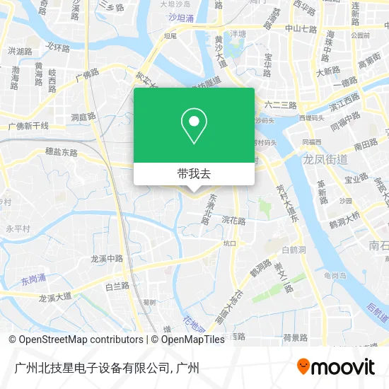 广州北技星电子设备有限公司地图