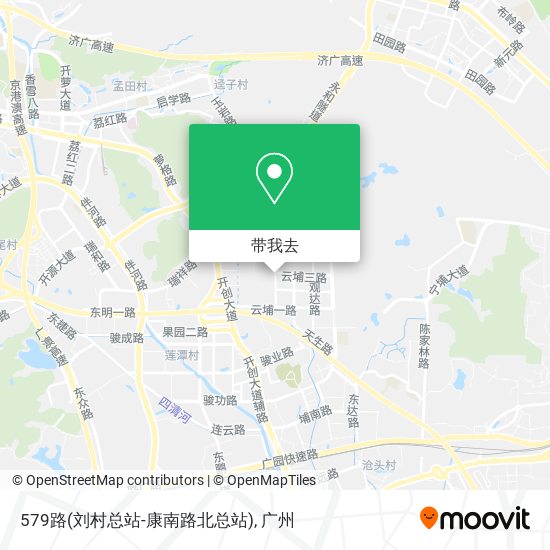 579路(刘村总站-康南路北总站)地图
