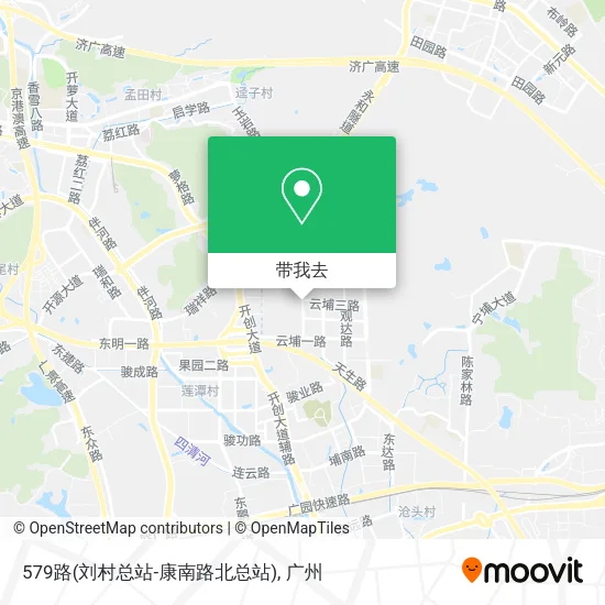 579路(刘村总站-康南路北总站)地图