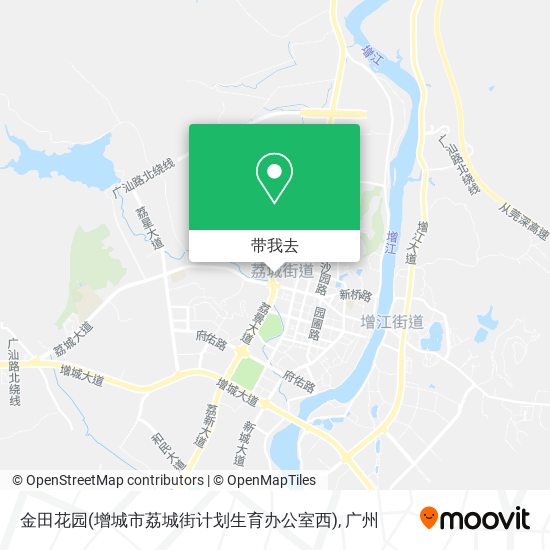 金田花园(增城市荔城街计划生育办公室西)地图