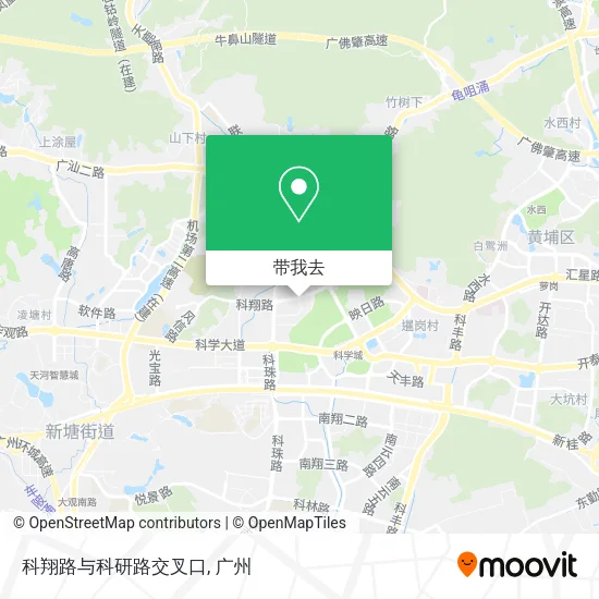 科翔路与科研路交叉口地图
