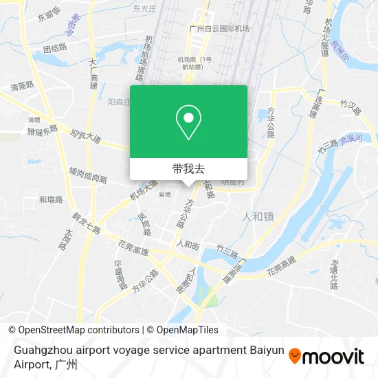 Guahgzhou airport voyage service apartment Baiyun Airport地图