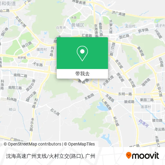 沈海高速广州支线/火村立交(路口)地图