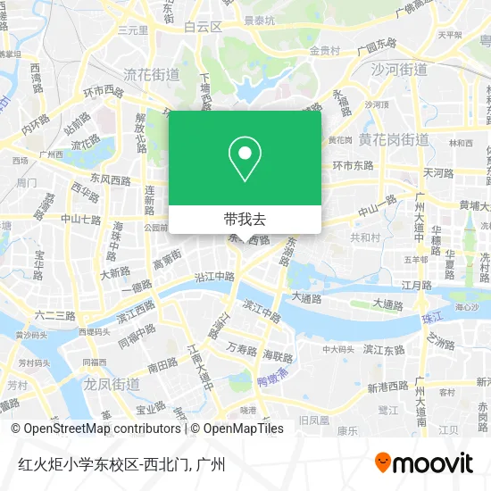 红火炬小学东校区-西北门地图