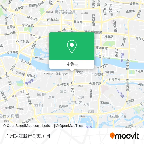 广州珠江新岸公寓地图