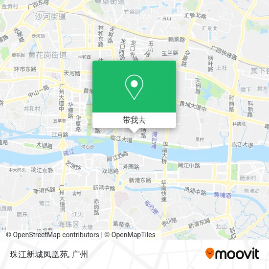 珠江新城凤凰苑地图