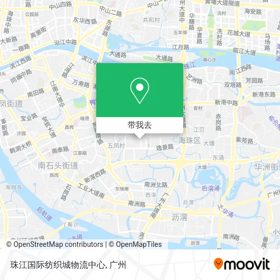 珠江国际纺织城物流中心地图