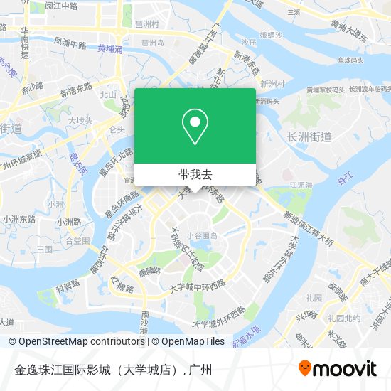 金逸珠江国际影城（大学城店）地图