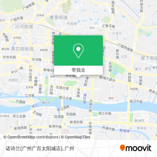 诺诗兰(广州广百太阳城店)地图