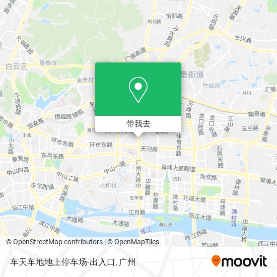 车天车地地上停车场-出入口地图