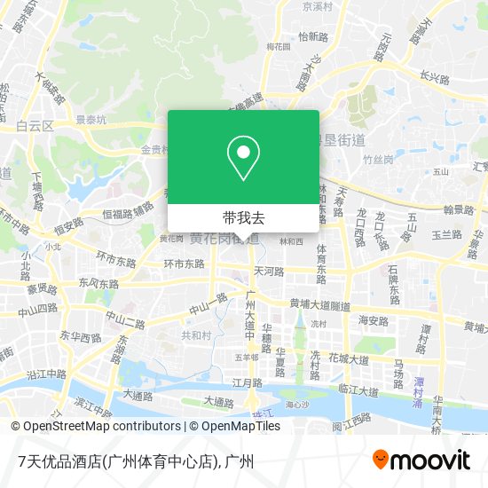 7天优品酒店(广州体育中心店)地图